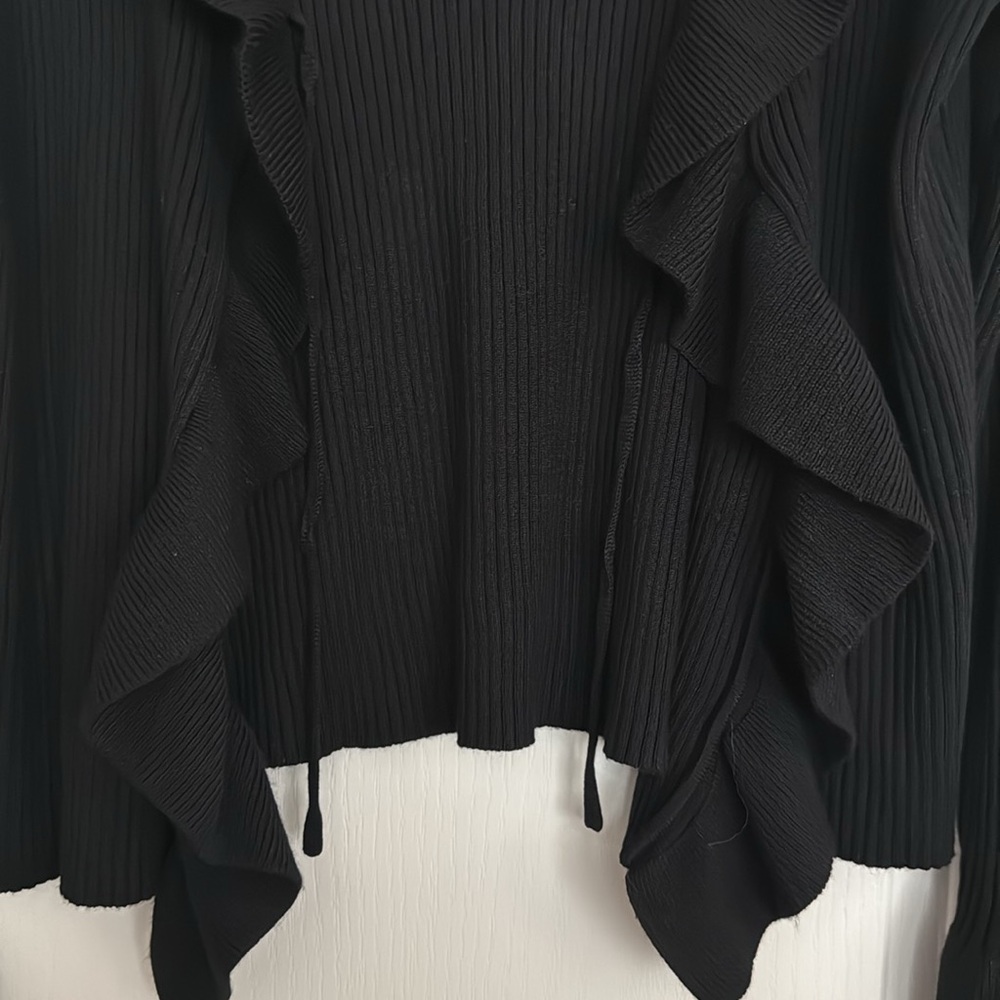Cascade Ruffle Long Sleeve Sweater - Picture 5 of 6